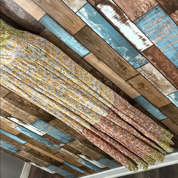 Angie Green and Yellow Textured patchwork Dress - Picture 8 of 16